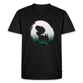 Meer Wasser Strand - Männer Premium Bio T-Shirt - Schwarz - Vorne - Nico (187cm)