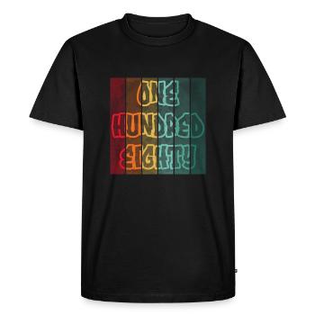 Drôle de chemise Vintage Retro Darts 180 DART - T-shirt Premium bio Homme - noir - Devant - Nico (187cm)