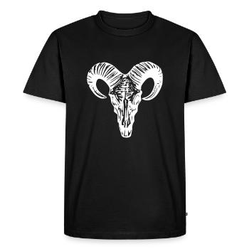 Saké de chèvre - T-shirt Premium bio Homme - noir - Devant - Nico (187cm)