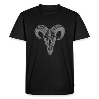 Saké de chèvre - T-shirt Premium bio Homme - noir - Devant - Nico (187cm)