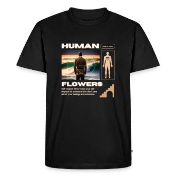 Self respect Never loose your self respect - Men's Premium Organic T-Shirt - black - Front - Nico (187cm)