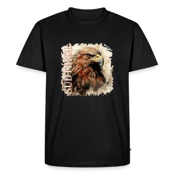 South Tyrolean Eagle - Loyalty to the Land, Golden Eagle - Men's Premium Organic T-Shirt - black - Front - Nico (187cm)