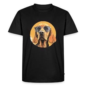 Limier - T-shirt Premium bio Homme - noir - Devant - Nico (187cm)