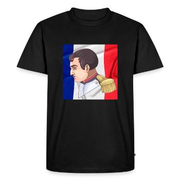 Napoléon - T-shirt Premium bio Homme - noir - Devant - Nico (187cm)