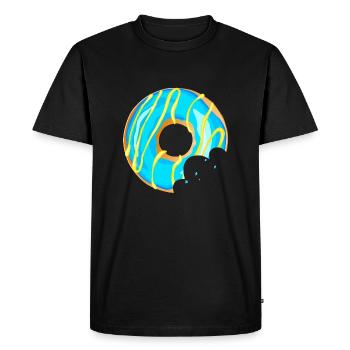donut munquer manger boucher patisserie 120323 Q - Men's Premium Organic T-Shirt - black - Front - Nico (187cm)
