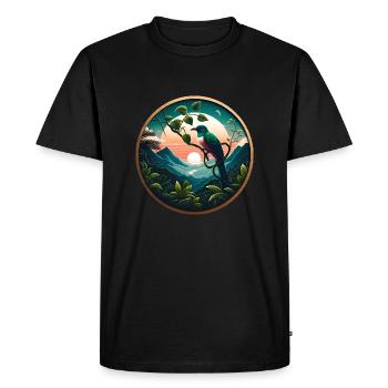 Quetzal - T-shirt Premium bio Homme - noir - Devant - Nico (187cm)