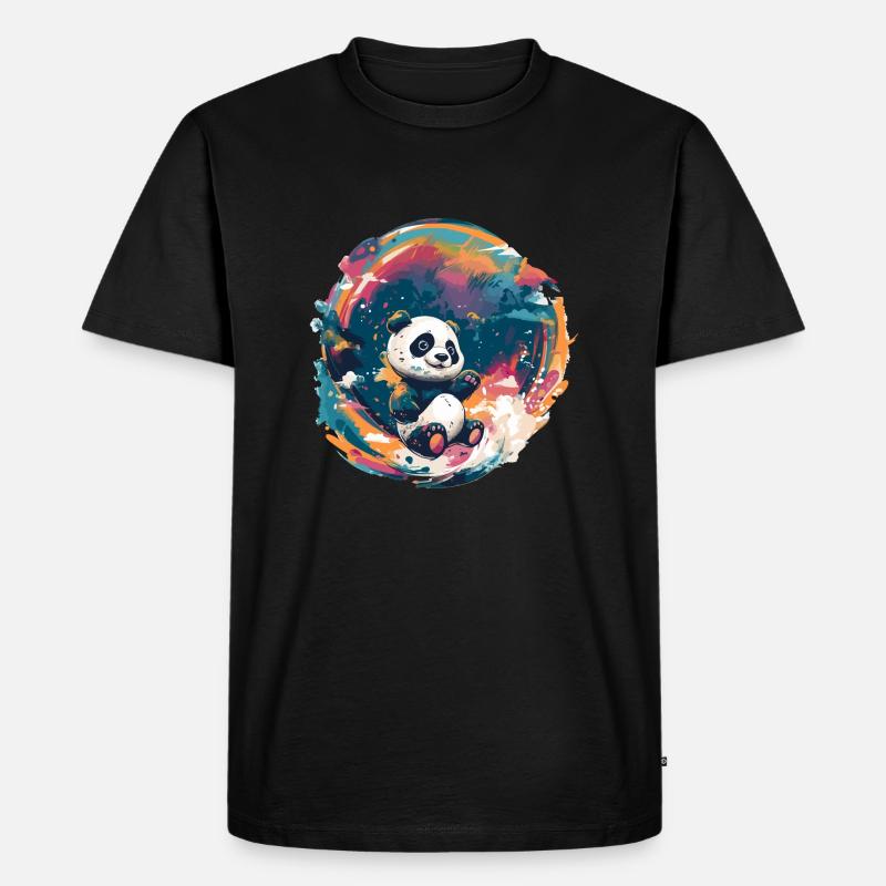 Koala splash - Männer Premium Bio T-Shirt - Schwarz