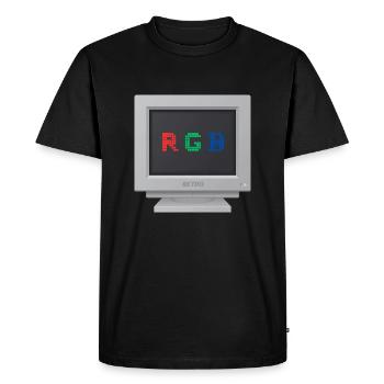 CRT design - Signal RGB - T-shirt Premium bio Homme - noir - Devant - Nico (187cm)