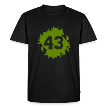 blob 43 - Men's Premium Organic T-Shirt - black - Front - Nico (187cm)