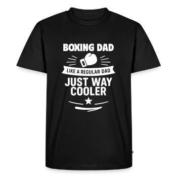 Boxer dad – Father's Day gift with style - Men's Premium Organic T-Shirt - black - Front - Nico (187cm)