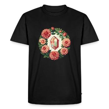 Pierre précieuse - T-shirt Premium bio Homme - noir - Devant - Nico (187cm)