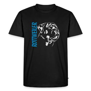Portrait de chien ROTTWEILER Chiens de sport pour chiens Wilsigns - T-shirt Premium bio Homme - noir - Devant - Nico (187cm)