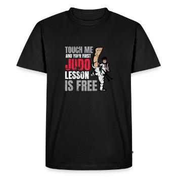 judo - T-shirt Premium bio Homme - noir - Devant - Nico (187cm)