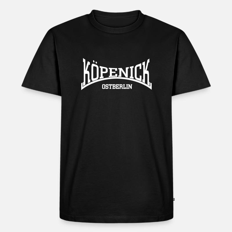 Köpenick - Ostberlin - Männer Premium Bio T-Shirt - Schwarz