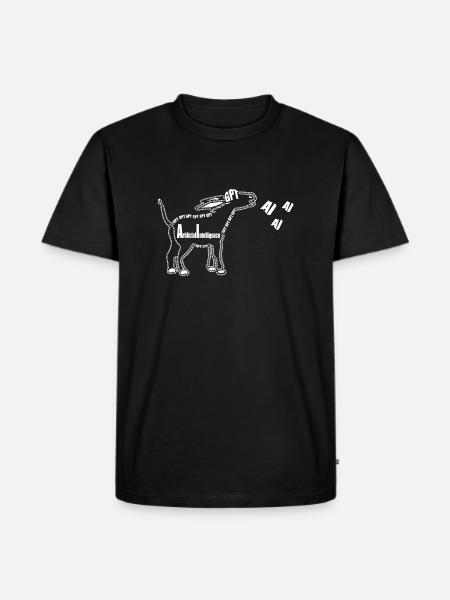 AI Commedia, Funny Chat GPT, Donkey AI Fun bytes - Ekologisk premium-T-shirt herr - svart