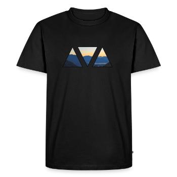 Lac Majeur - Montagnes - Lac - Aventure - T-shirt Premium bio Homme - noir - Devant - Nico (187cm)