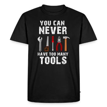 Craftsman tool home improvement saying - Men's Premium Organic T-Shirt - black - Front - Nico (187cm)