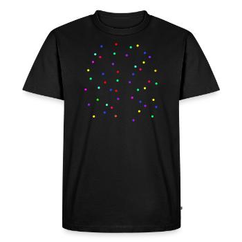 Carnaval de confettis Alaaf Helau - T-shirt Premium bio Homme - noir - Devant - Nico (187cm)