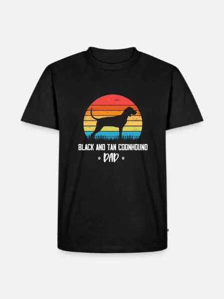 Black and Tan Coonhound - Men's Premium Organic T-Shirt - black