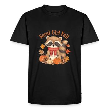 Fille sauvage Automne - T-shirt Premium bio Homme - noir - Devant - Nico (187cm)