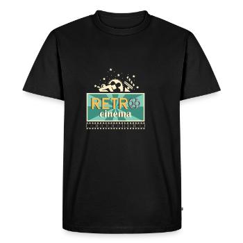 Cinéma rétro. Intellectuel. Poison - T-shirt Premium bio Homme - noir - Devant - Nico (187cm)
