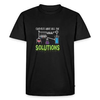 Toutes les solutions Chercheurs Poison - T-shirt Premium bio Homme - noir - Devant - Nico (187cm)
