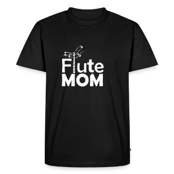 Flute mother Band member Gift - Men's Premium Organic T-Shirt - black - Front - Nico (187cm)