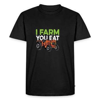 Je vous permets le poison compatriote - T-shirt Premium bio Homme - noir - Devant - Nico (187cm)