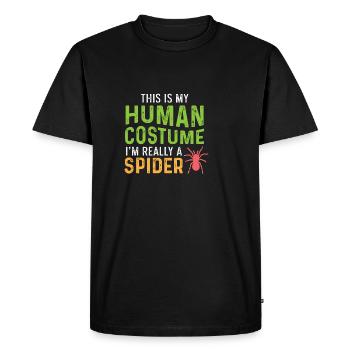 Costume humain. Partisans Poison - T-shirt Premium bio Homme - noir - Devant - Nico (187cm)