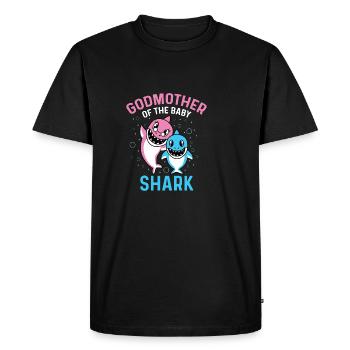 Shark Mother Protector Poison - Men's Premium Organic T-Shirt - black - Front - Nico (187cm)