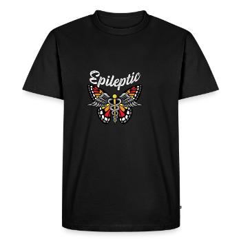 Epileptic Epiloptologist Poison - Men's Premium Organic T-Shirt - black - Front - Nico (187cm)