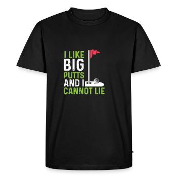 Comment de gros putts poison amateur - T-shirt Premium bio Homme - noir - Devant - Nico (187cm)