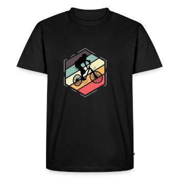BMX Vintage Racer Poison - Men's Premium Organic T-Shirt - black - Front - Nico (187cm)
