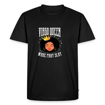 Cadeau de personne auto-déclenchée par la Reine vierge - T-shirt Premium bio Homme - noir - Devant - Nico (187cm)