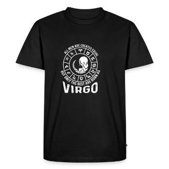 Created Equal Reliable Person Gift - Men's Premium Organic T-Shirt - black - Front - Nico (187cm)