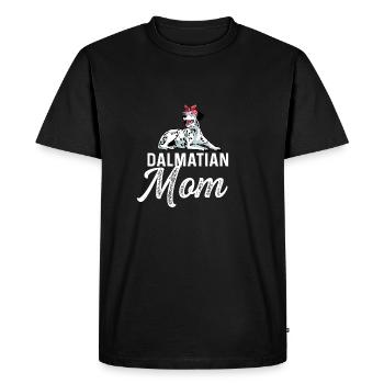 Mère Dalmate Chien Parents Poison - T-shirt Premium bio Homme - noir - Devant - Nico (187cm)
