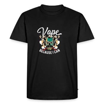 Vape I can nicotine addictive gift - Men's Premium Organic T-Shirt - black - Front - Nico (187cm)