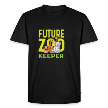 Future Zookeeper Zoologist Poison - Men's Premium Organic T-Shirt - black - Front - Nico (187cm)