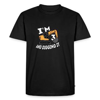 Il y a des magasins de viande creusant des spécialités cadeau - T-shirt Premium bio Homme - noir - Devant - Nico (187cm)