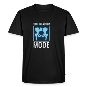 Sonograph Mode Medical Frontliner Cadeau - T-shirt Premium bio Homme - noir - Devant - Nico (187cm)