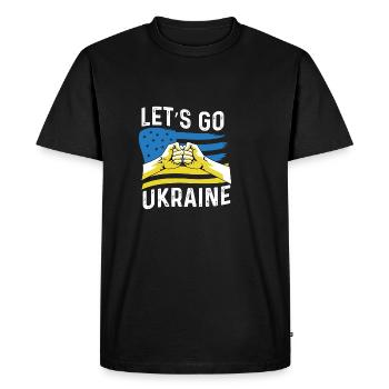 Allons ukraine Personne sympathique Gif - T-shirt Premium bio Homme - noir - Devant - Nico (187cm)
