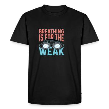 For the Weak Sprinters Poison - Men's Premium Organic T-Shirt - black - Front - Nico (187cm)