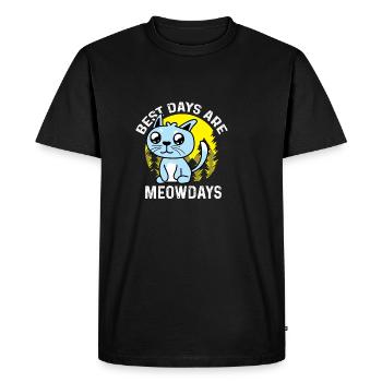 Meow Days Pet Groomer Cadeau - T-shirt Premium bio Homme - noir - Devant - Nico (187cm)