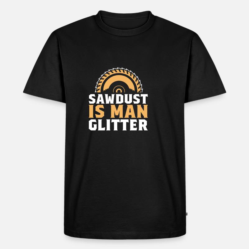 Mann Glitzer Schreiner Gift - Männer Premium Bio T-Shirt - Schwarz