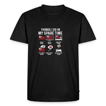 Leisure Traveler Poison - Men's Premium Organic T-Shirt - black - Front - Nico (187cm)