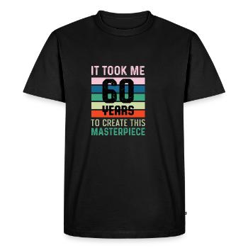This Masterpiece Graceful Grandpa Poison - Men's Premium Organic T-Shirt - black - Front - Nico (187cm)