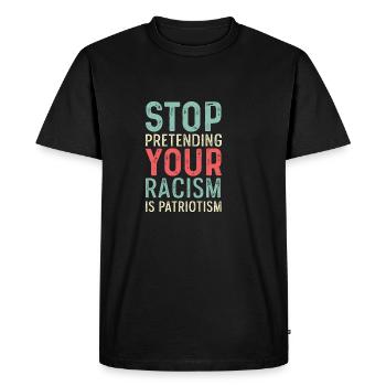 Stop Fooling Peace Advocate Gi - Men's Premium Organic T-Shirt - black - Front - Nico (187cm)