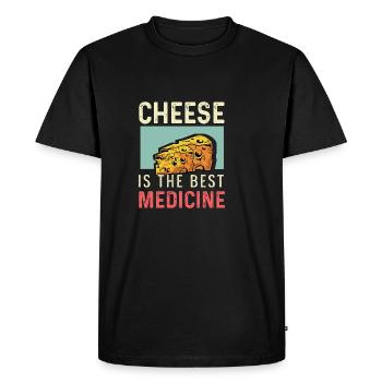 Best Medicine Kitchen Staff Gift - Men's Premium Organic T-Shirt - black - Front - Nico (187cm)
