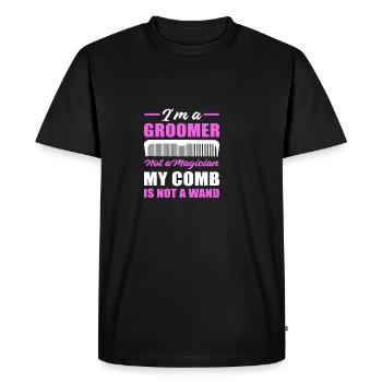 Pas de cadeau de toiletteur d’animaux de compagnie magicien - T-shirt Premium bio Homme - noir - Devant - Nico (187cm)