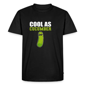 Cool comme concombre Cool Person Poison - T-shirt Premium bio Homme - noir - Devant - Nico (187cm)